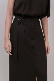 COLTON Belted Midi Skirt