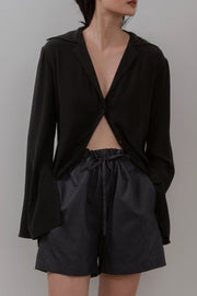 EXETER Blouse with Long Flared Sleeves