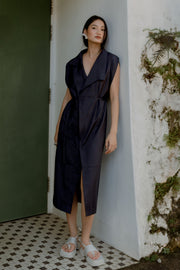 ARCATA Tailored Asymmetric Collar Dress