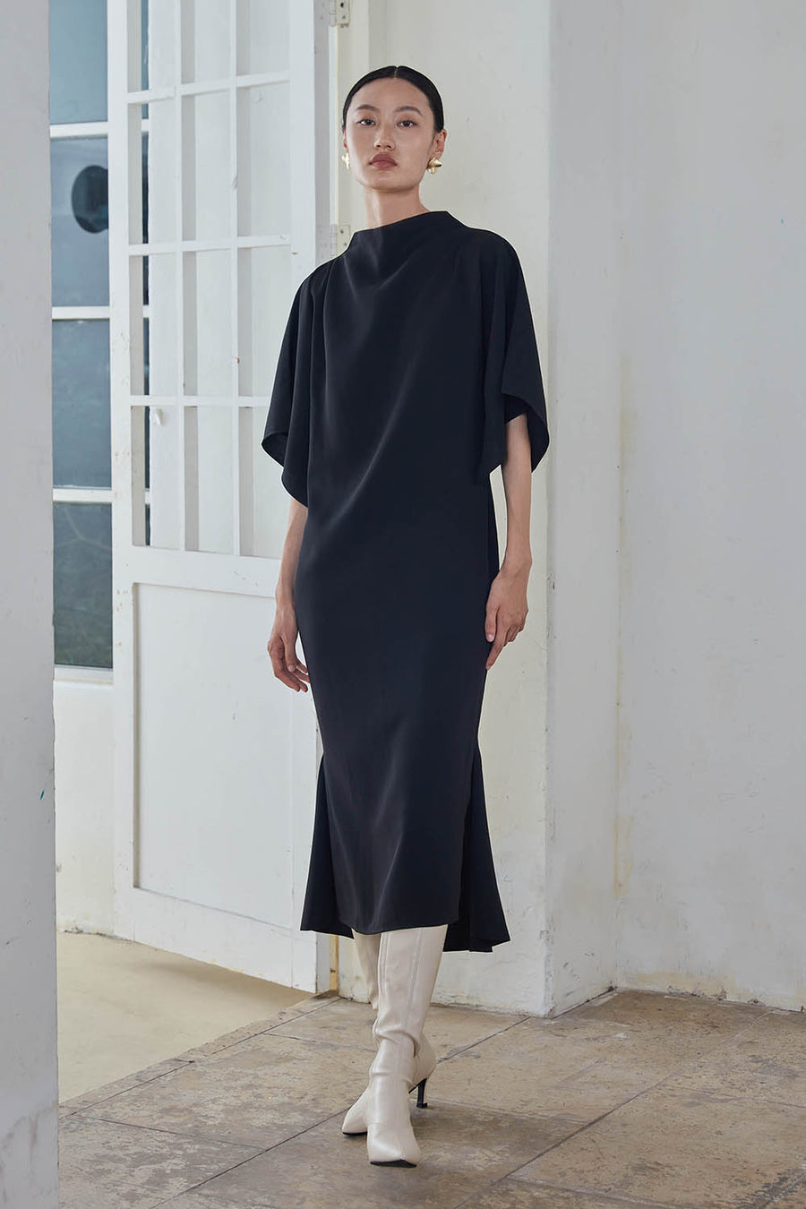 PERUGIA Dress with Cowl Neckline