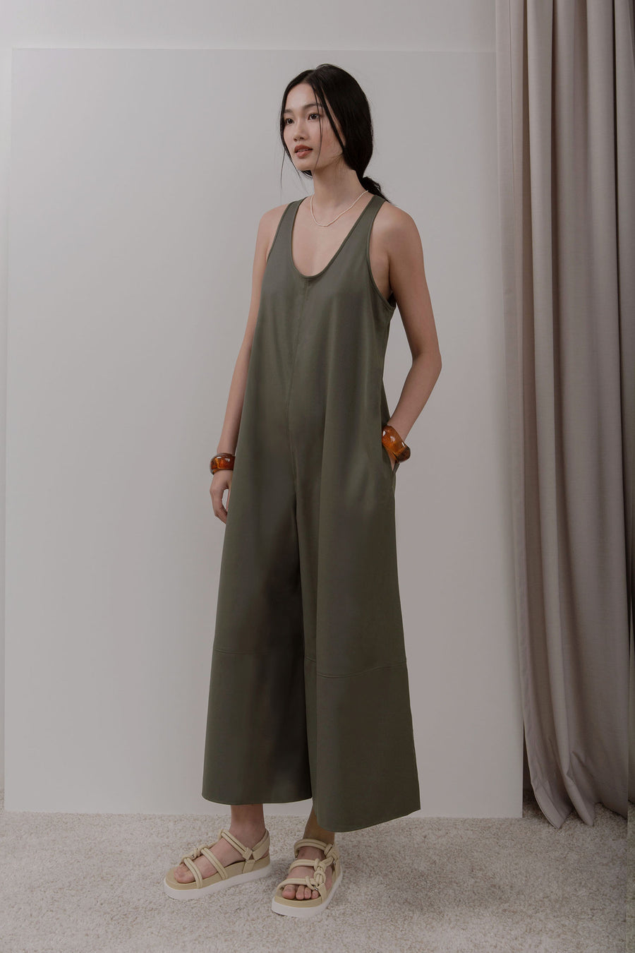 SANGER Sleeveless Tank Jumpsuit