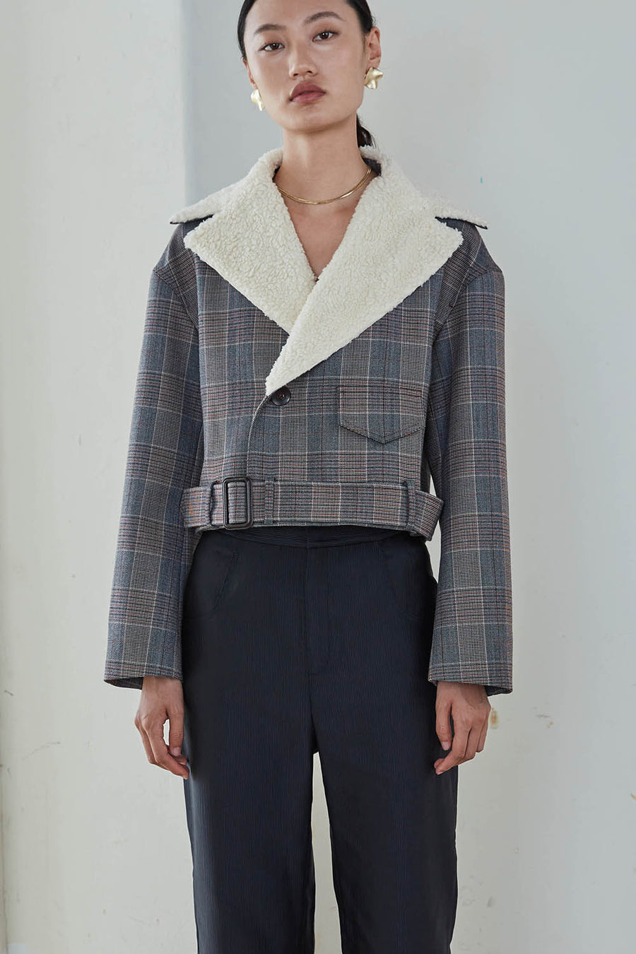 LEON Cropped Shearing Jacket