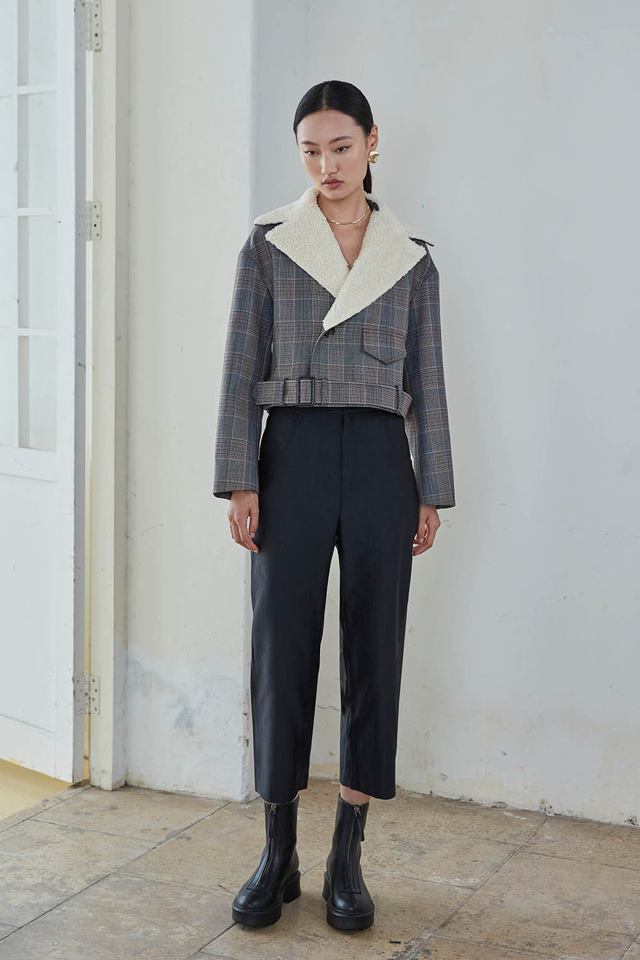 LEON Cropped Shearing Jacket